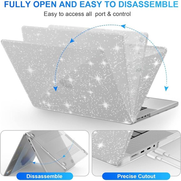 Hard shell case for MacBook Pro 14 Inch 2021 A2442 M1 Max Chip Keyboard Cover - Picture 3 of 7